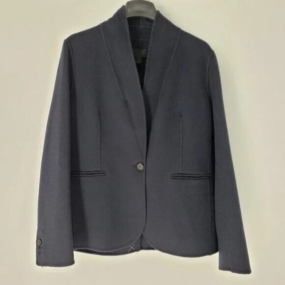 J. Crew Collection Cashmere Blazer Jacket Navy - Picture 5 of 5